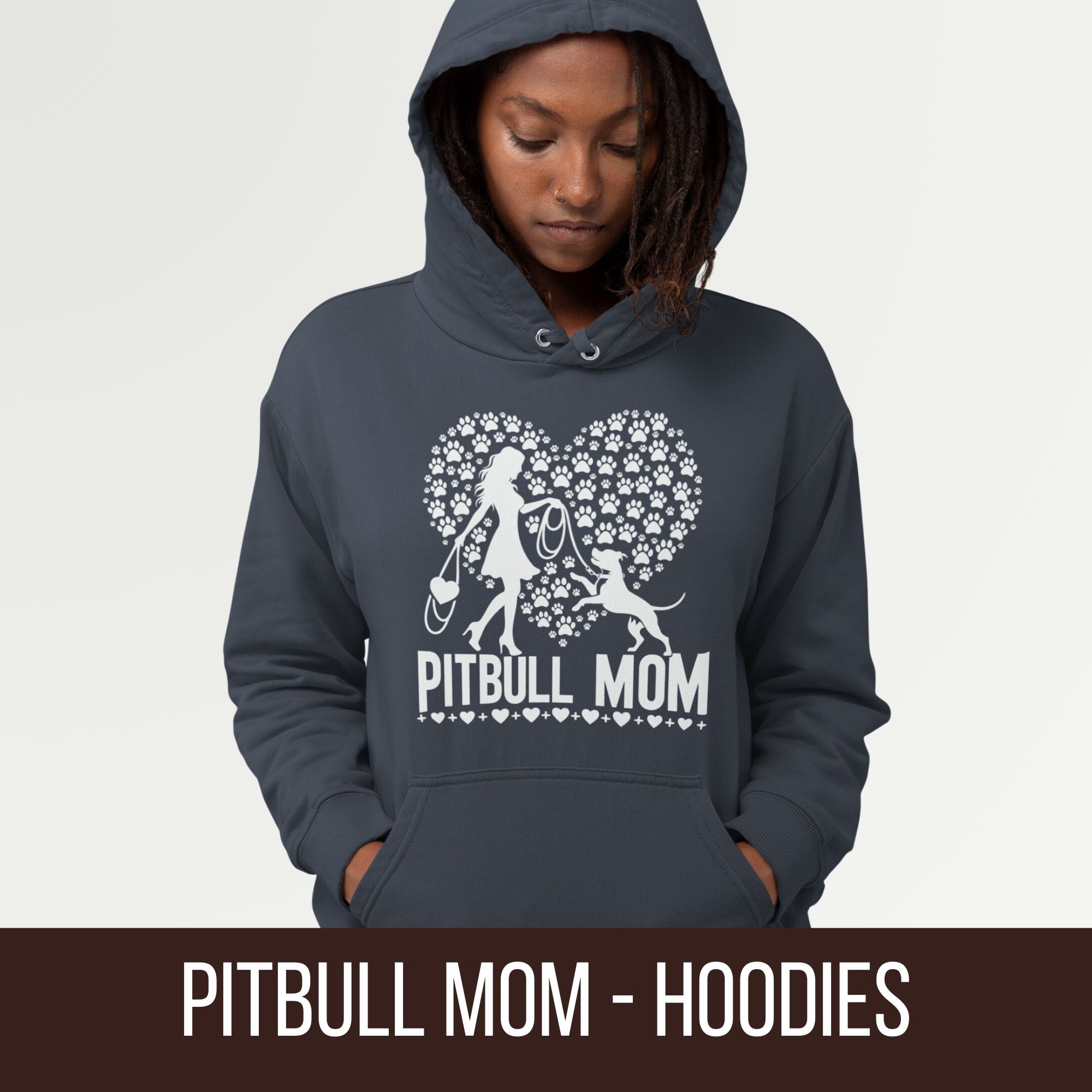 Pit bull shop mom hoodie