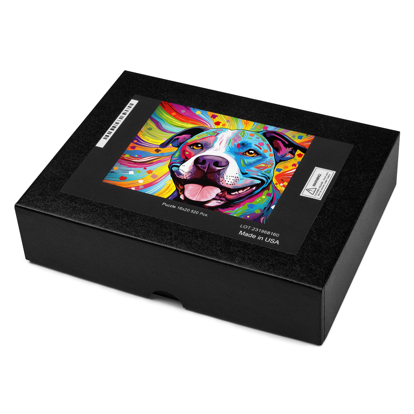 Pitbull Jigsaw Puzzle - "Vibrant Visions" - Pittie Choy