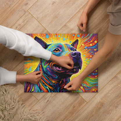 Pitbull Jigsaw Puzzle - Radiant Rex - Pittie Choy