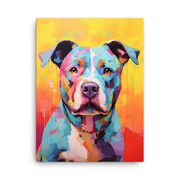 Colorful shops pitbull art