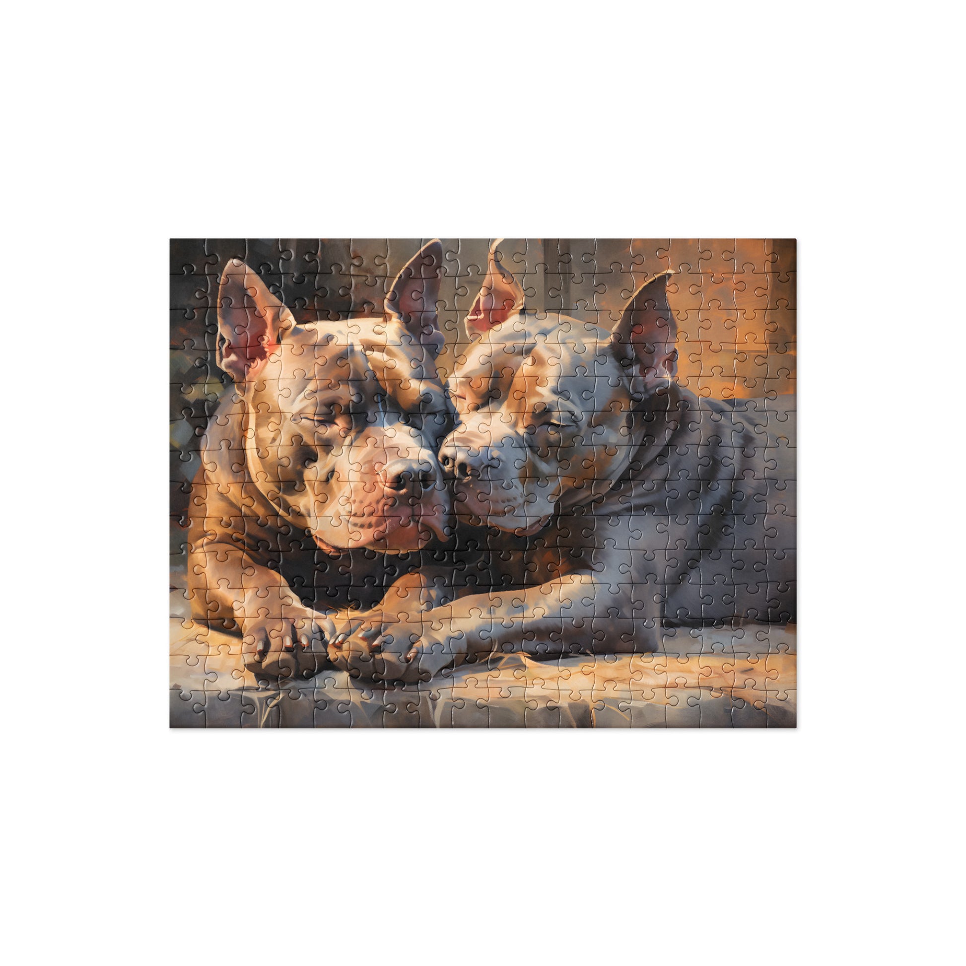 "Snuggle Time" Pitbull Jigsaw Puzzle - Pittie Choy