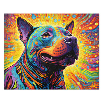 Pitbull Jigsaw Puzzle - Radiant Rex - Pittie Choy