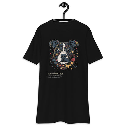 Spread The Love - Men's T-shirt: Stand Up for Pitbulls and Promote Positivity - Pittie Choy