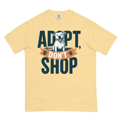 "Adopt, Don't Shop" Unisex Relaxed Fit Pitbull T-Shirt - Pittie Choy