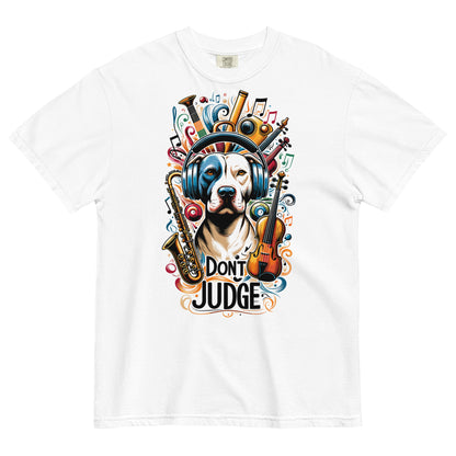 Don't Judge Musical Pitbull Unisex T-Shirt - Pittie Choy