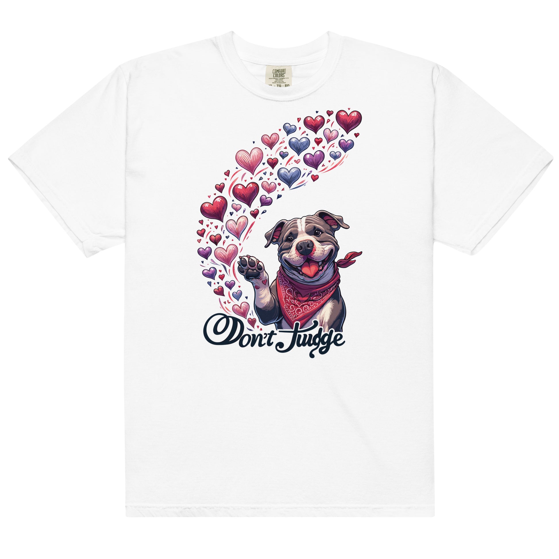 "Don't Judge" Heartfelt Embrace Women's T-Shirt - Pittie Choy