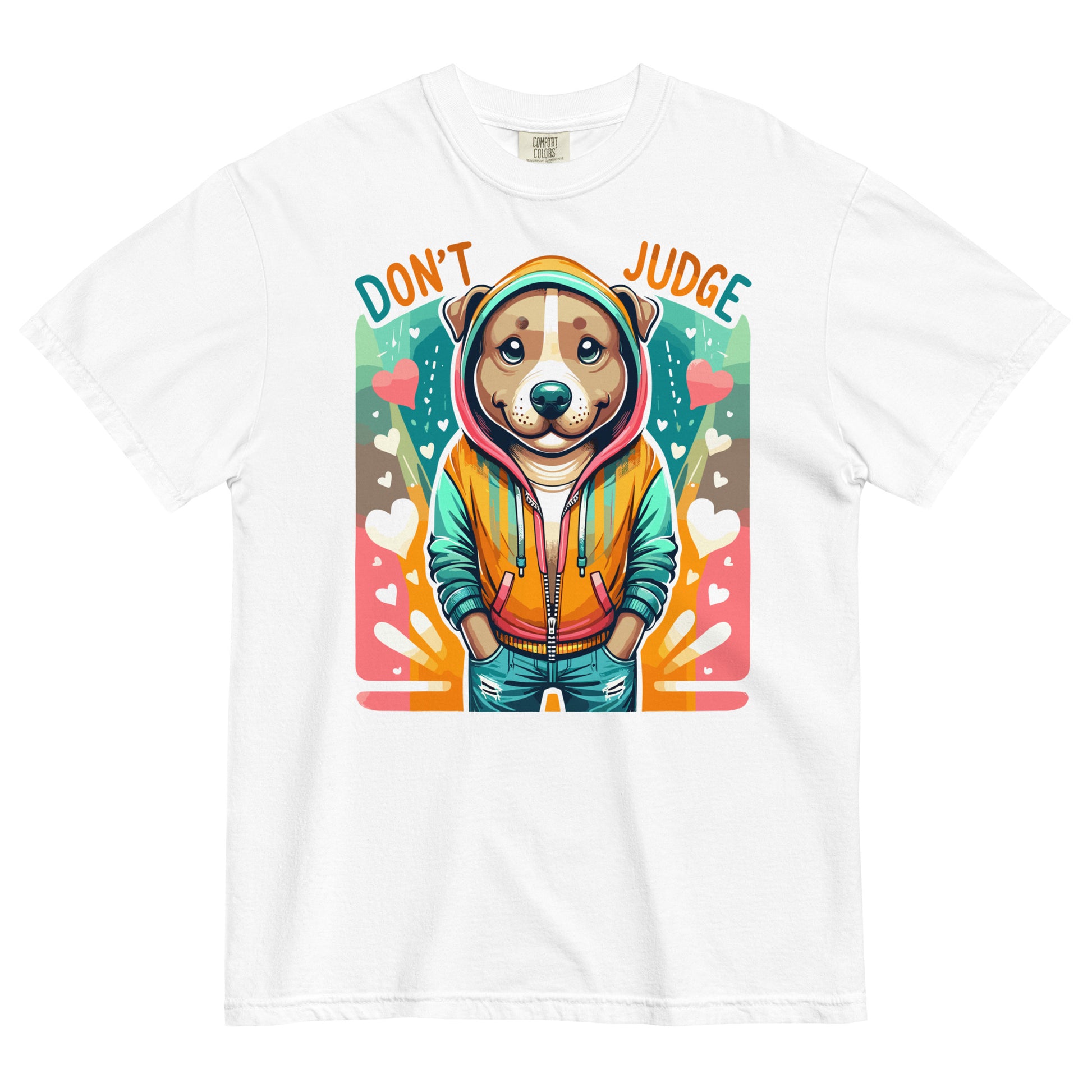 "Don't Judge" Pitbull Mom Relaxed Fit Women's T-Shirt - Pittie Choy