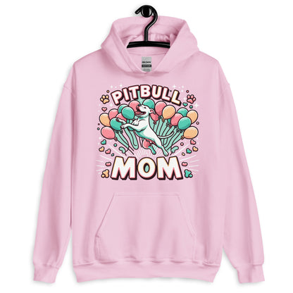 Pitbull Mom - Joyful Balloon Celebration Hoodie - Pittie Choy