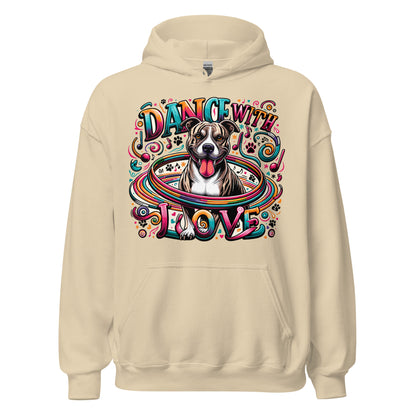 Dance with Love - Vibrant Pittie Celebration Hoodie - Pittie Choy