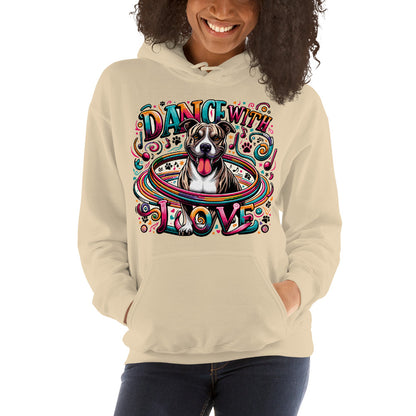 Dance with Love - Vibrant Pittie Celebration Hoodie - Pittie Choy