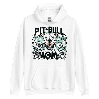 Pitbull Mom Floral Women's Hoodie - Pittie Choy