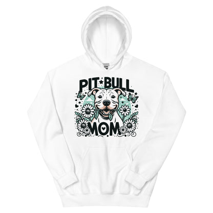 Pitbull Mom Floral Women's Hoodie - Pittie Choy
