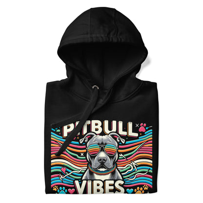 "Pitbull Vibes" Groovy Unisex Hoodie - Pittie Choy