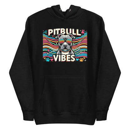 "Pitbull Vibes" Groovy Unisex Hoodie - Pittie Choy