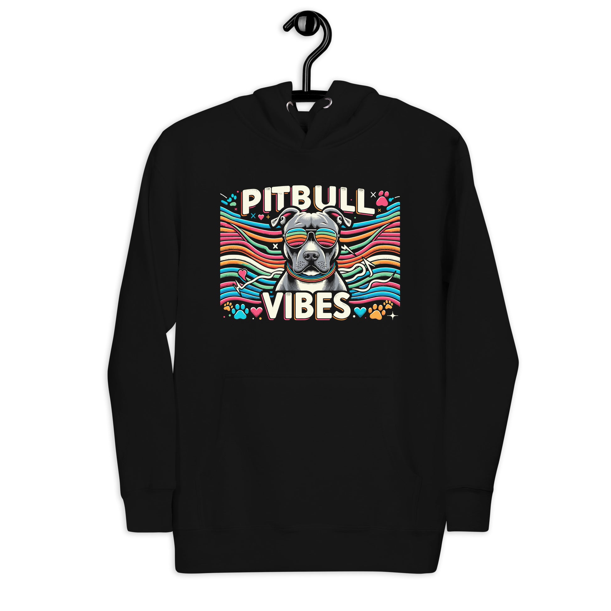 "Pitbull Vibes" Groovy Unisex Hoodie - Pittie Choy