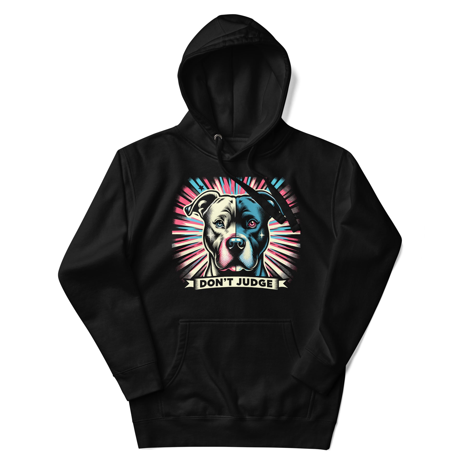 Aurora Canine 'Don't Judge' Unisex Pitbull Hoodie - Pittie Choy