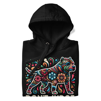 "Don't Judge" - Intricate Art Pitbull Hoodie - Pittie Choy