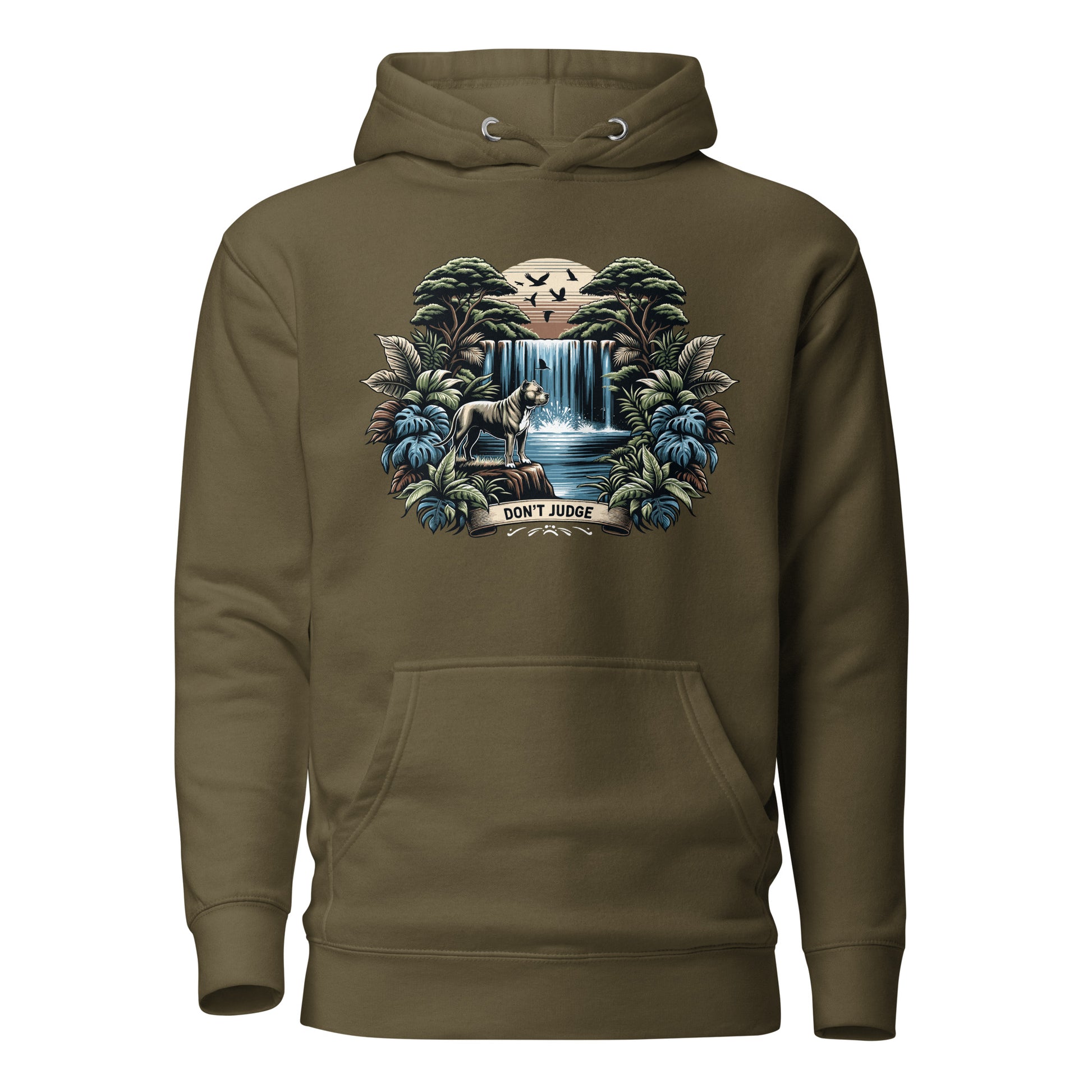 Eden Serenity 'Don't Judge' Unisex Pitbull Hoodie - Pittie Choy