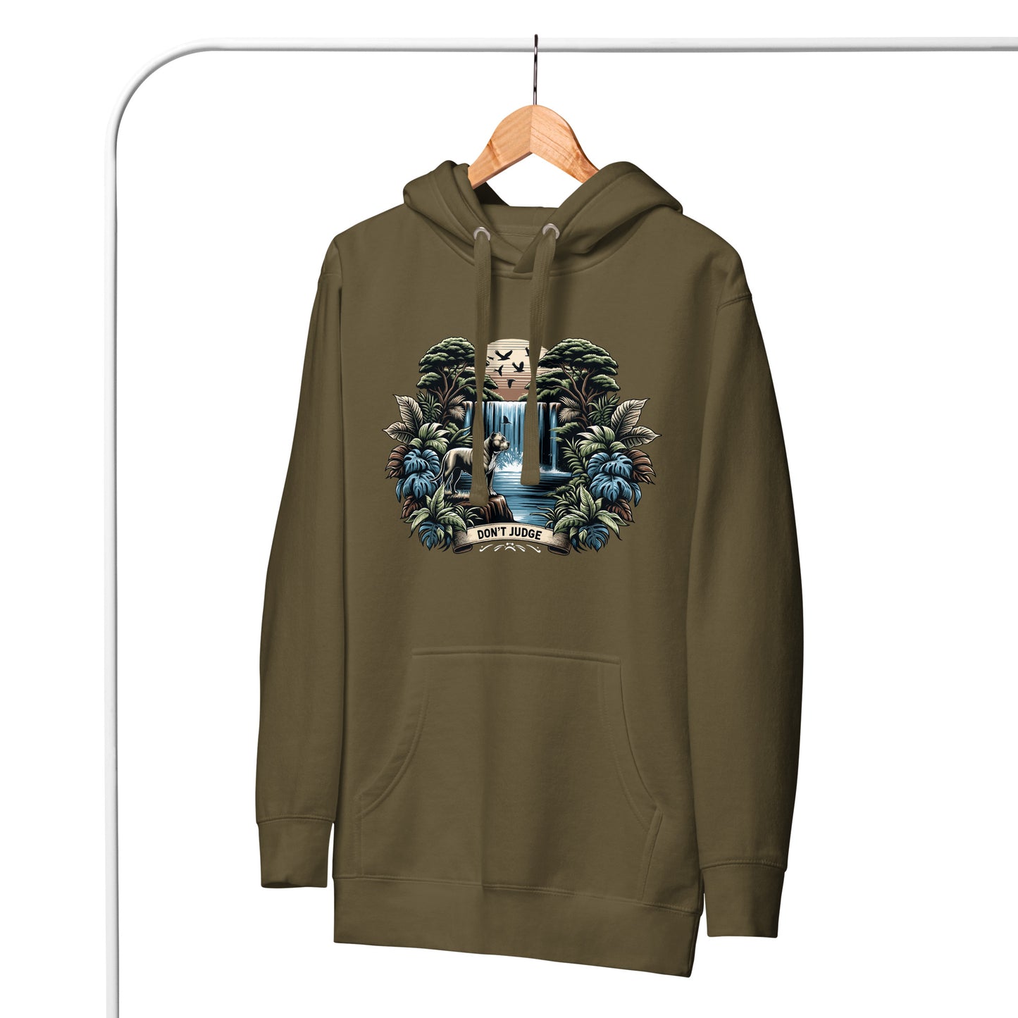 Eden Serenity 'Don't Judge' Unisex Pitbull Hoodie - Pittie Choy