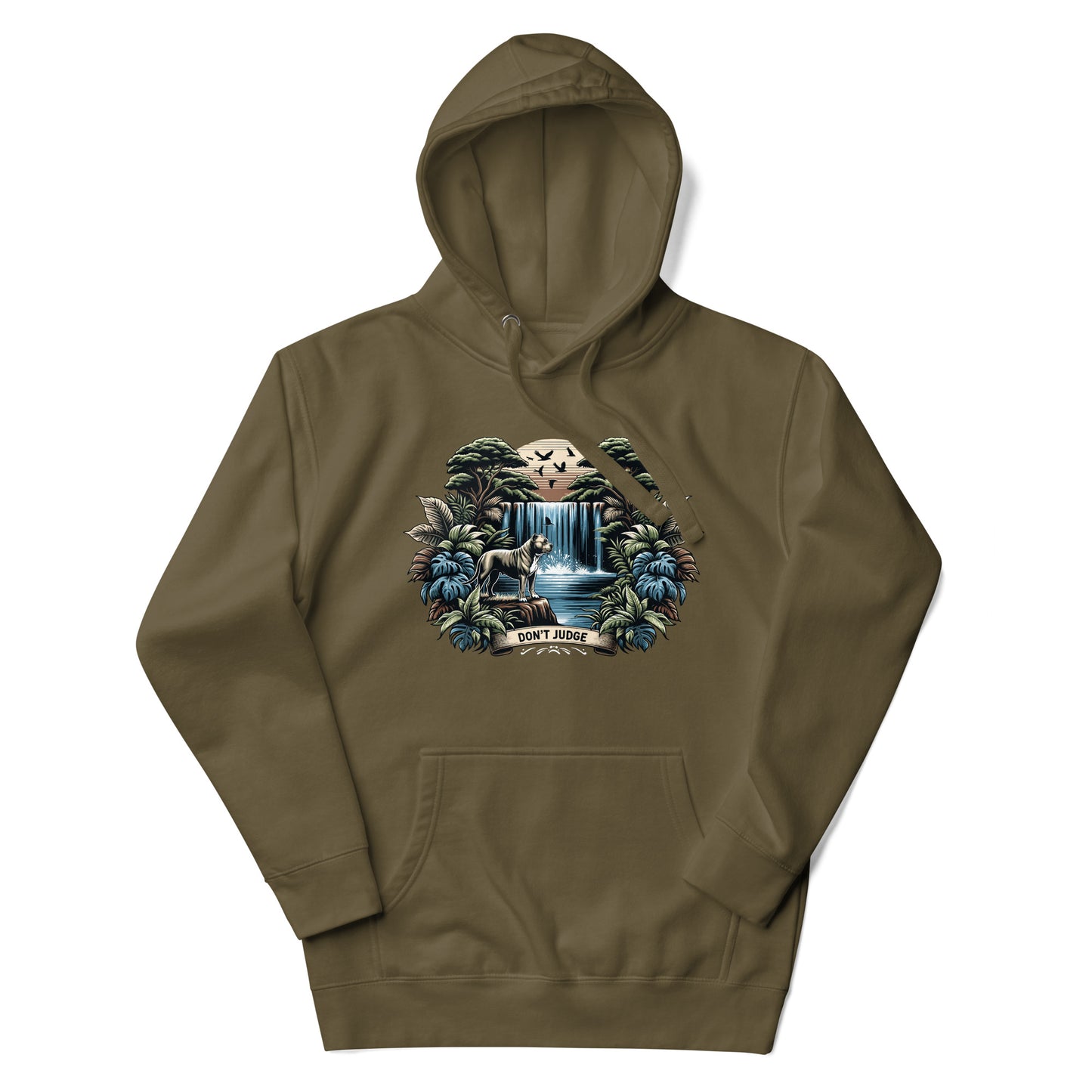 Eden Serenity 'Don't Judge' Unisex Pitbull Hoodie - Pittie Choy