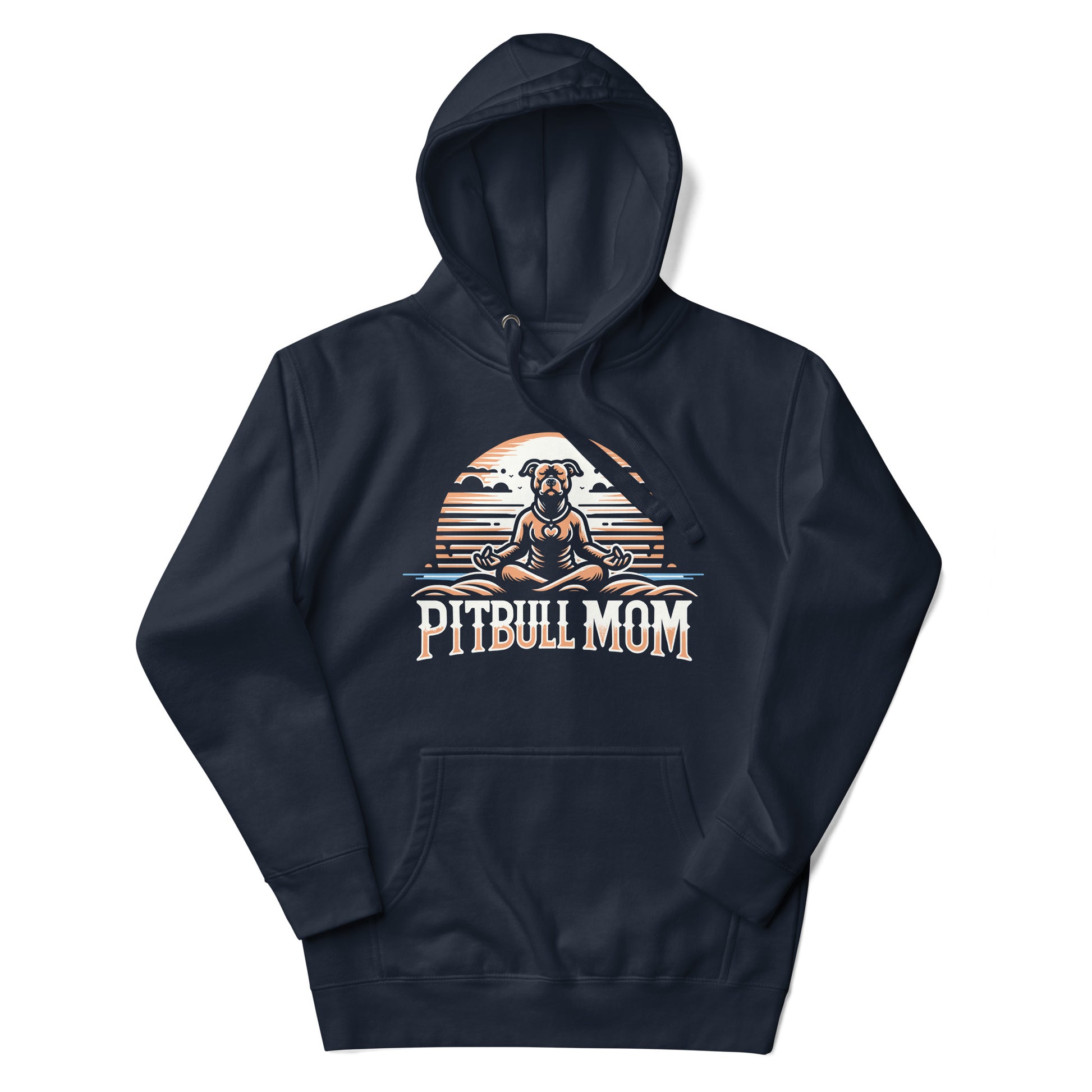 "Sunset Companion" - Pitbull Mom Hoodie - Pittie Choy