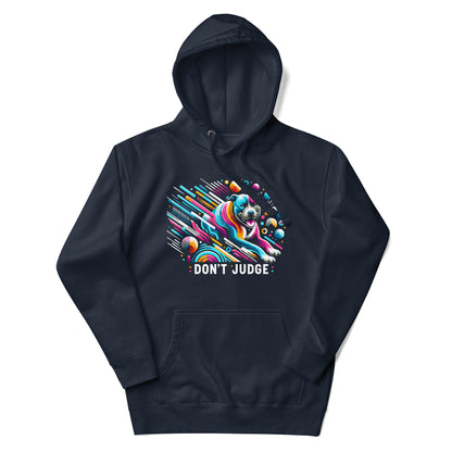 "Galactic Paws" - Cosmic Don't Judge Pitbull Hoodie - Pittie Choy