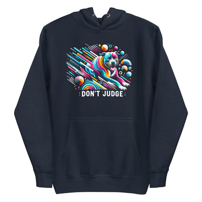 "Galactic Paws" - Cosmic Don't Judge Pitbull Hoodie - Pittie Choy