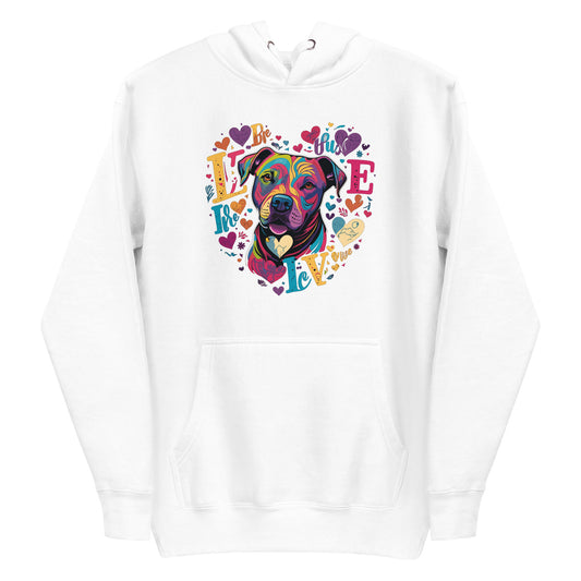 Women's Pitbull Heart Love Hoodie - Pittie Choy