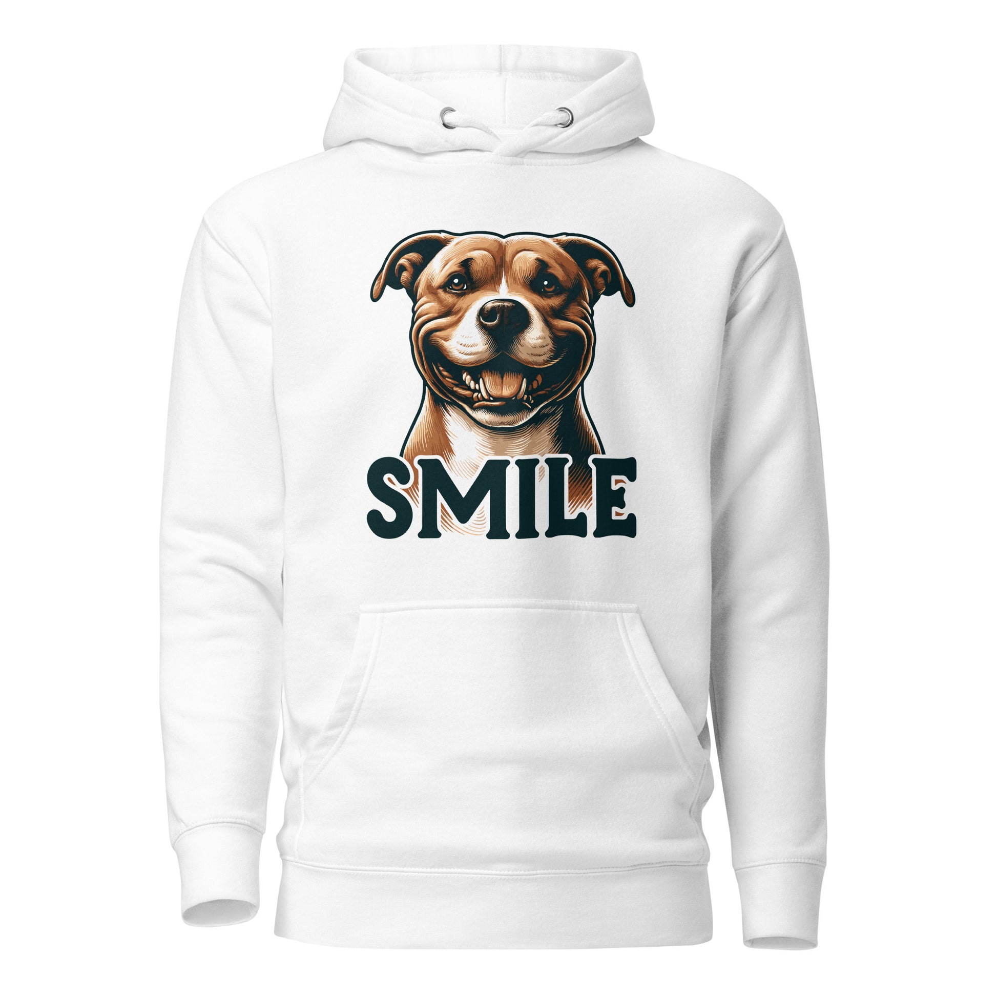 Cheerful Canine 'SMILE' Pitbull Hoodie - Pittie Choy