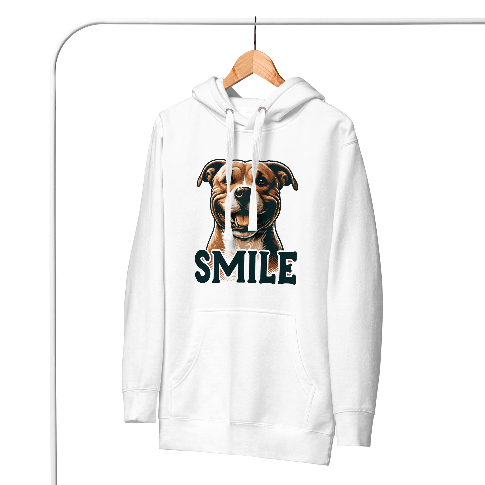 Cheerful Canine 'SMILE' Pitbull Hoodie - Pittie Choy