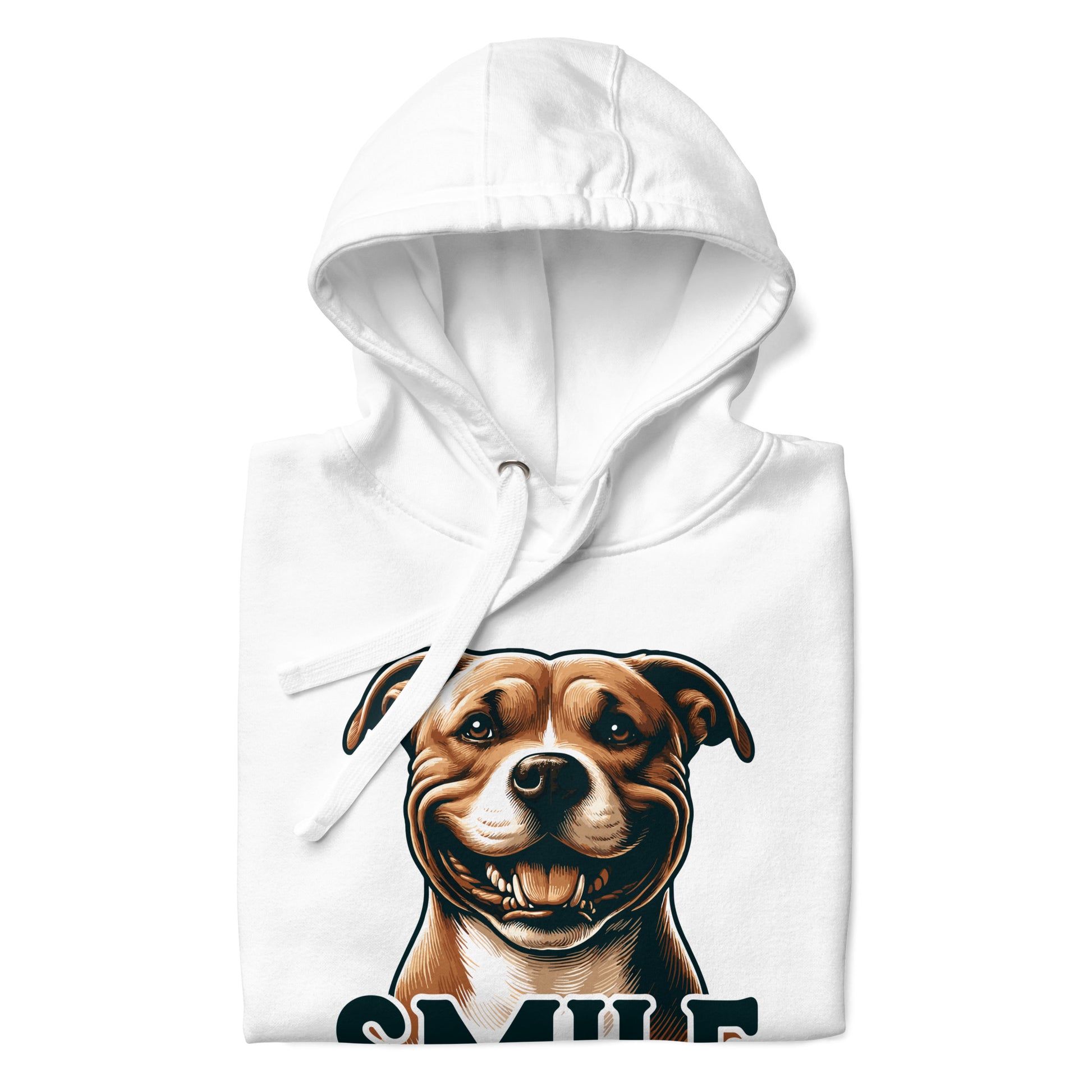 Cheerful Canine 'SMILE' Pitbull Hoodie - Pittie Choy