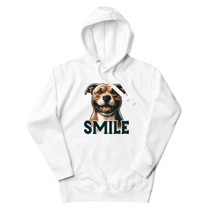 Cheerful Canine 'SMILE' Pitbull Hoodie - Pittie Choy