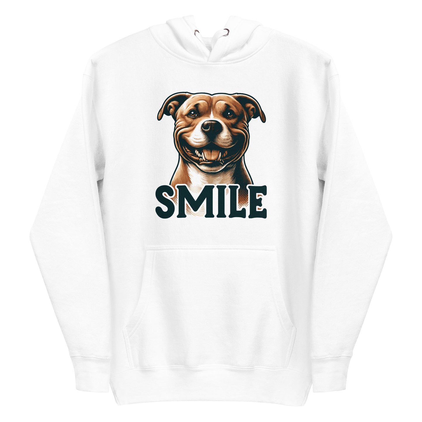 Cheerful Canine 'SMILE' Pitbull Hoodie - Pittie Choy