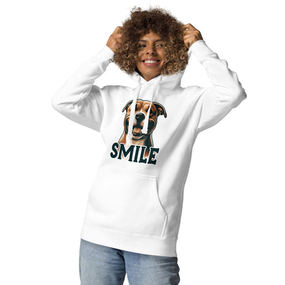 Cheerful Canine 'SMILE' Pitbull Hoodie - Pittie Choy