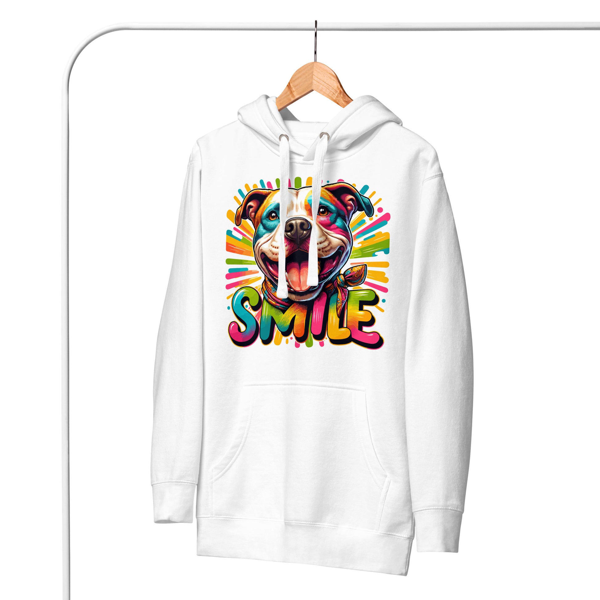 Radiant Joy 'SMILE' Pitbull Hoodie - Pittie Choy