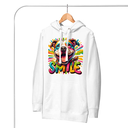 Radiant Joy 'SMILE' Pitbull Hoodie - Pittie Choy