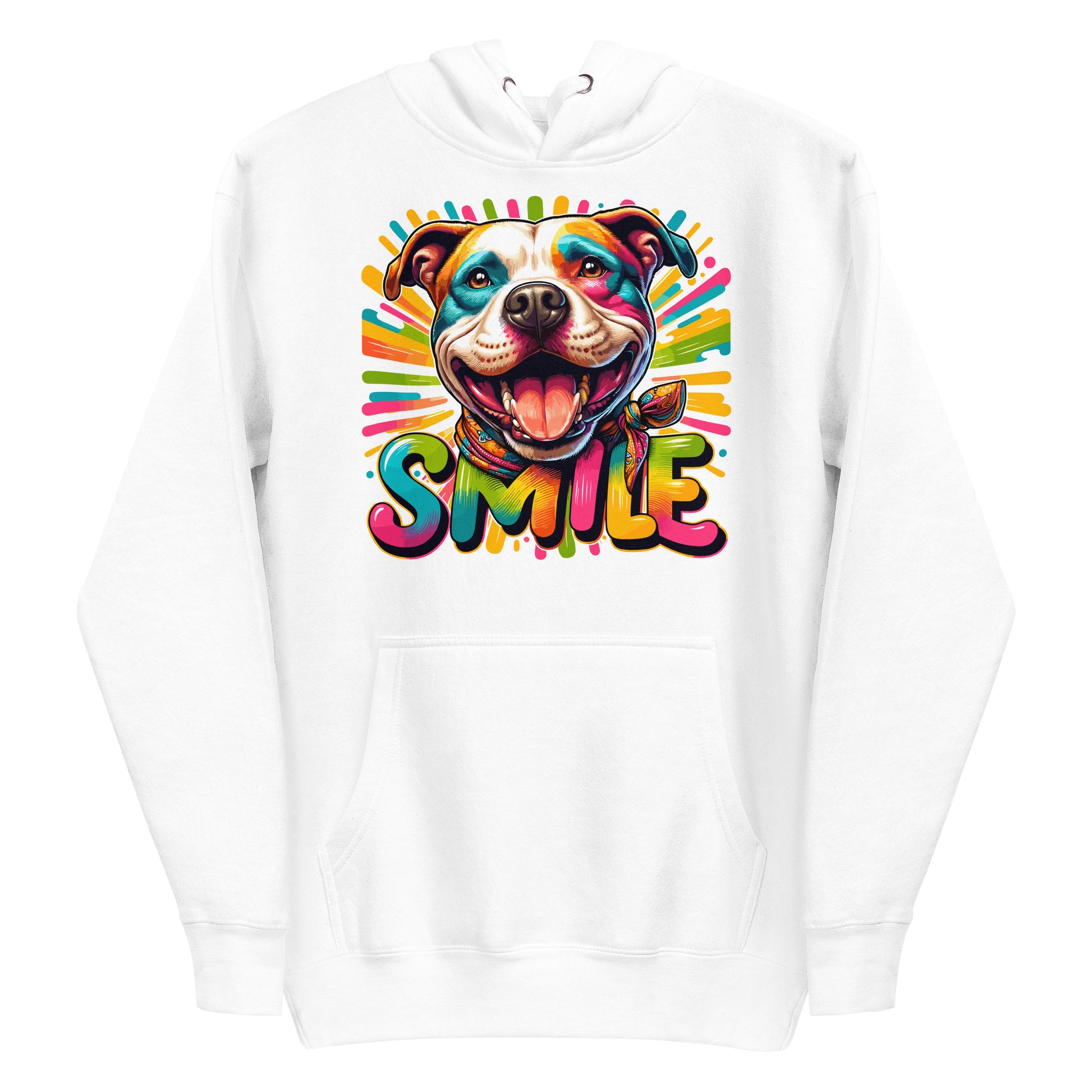 Radiant Joy 'SMILE' Pitbull Hoodie - Pittie Choy