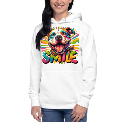 Radiant Joy 'SMILE' Pitbull Hoodie - Pittie Choy