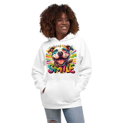 Radiant Joy 'SMILE' Pitbull Hoodie - Pittie Choy