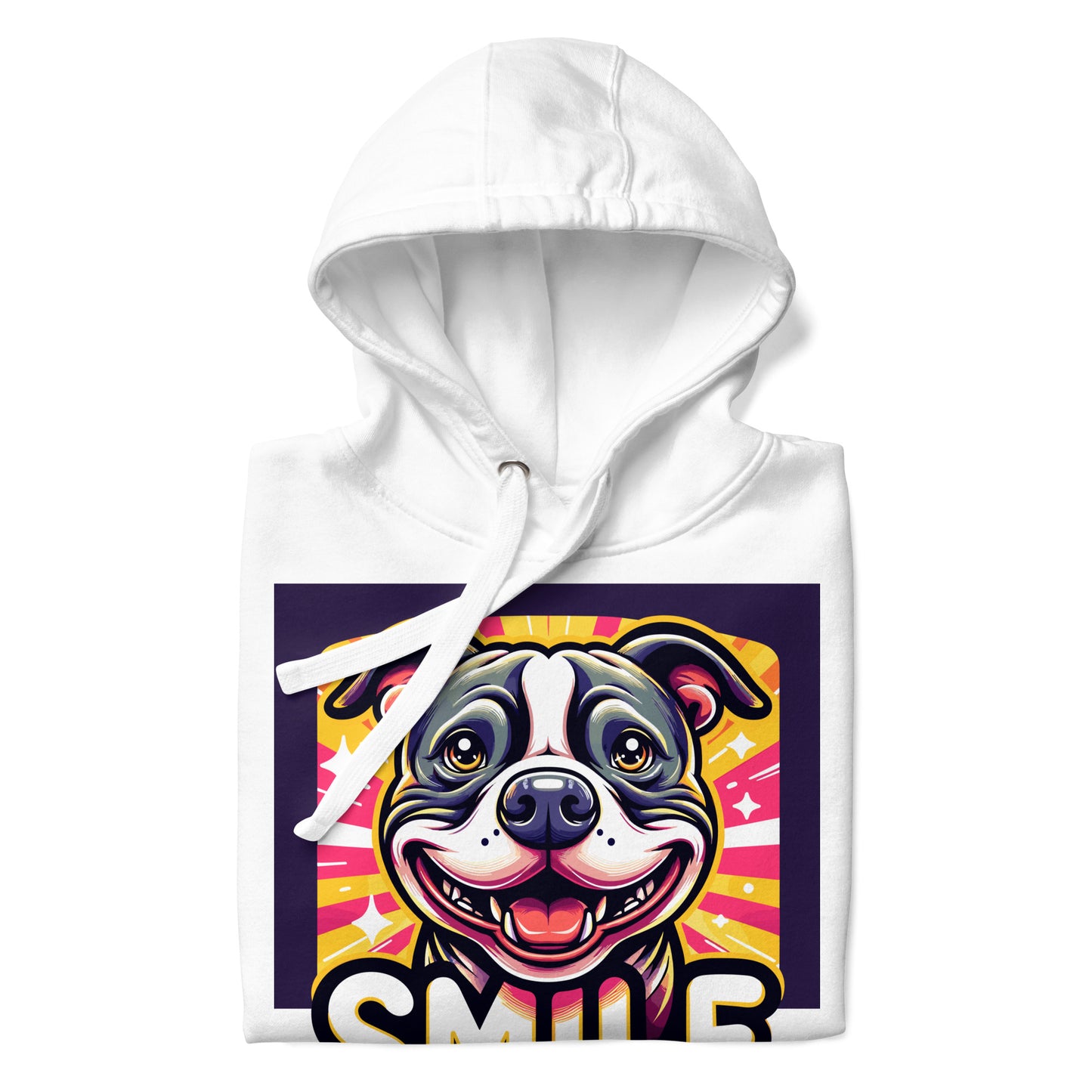 Beaming Buddy 'SMILE' Pitbull Hoodie - Pittie Choy