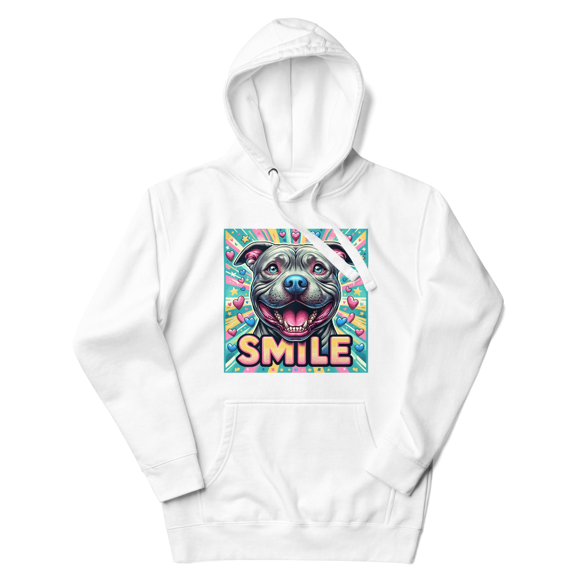 'Hearts & Smiles' Pitbull Hoodie - Pittie Choy