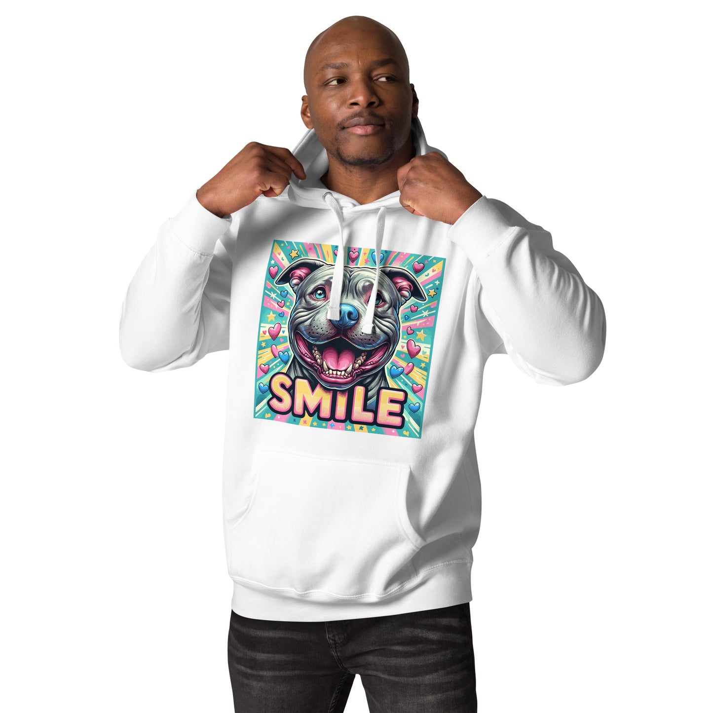 'Hearts & Smiles' Pitbull Hoodie - Pittie Choy