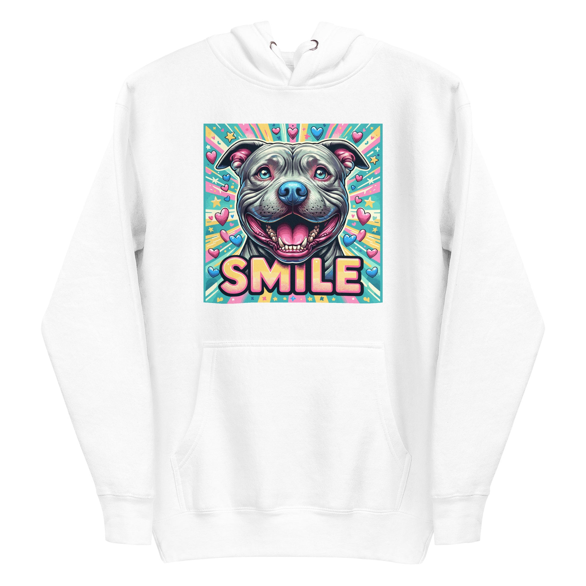 'Hearts & Smiles' Pitbull Hoodie - Pittie Choy