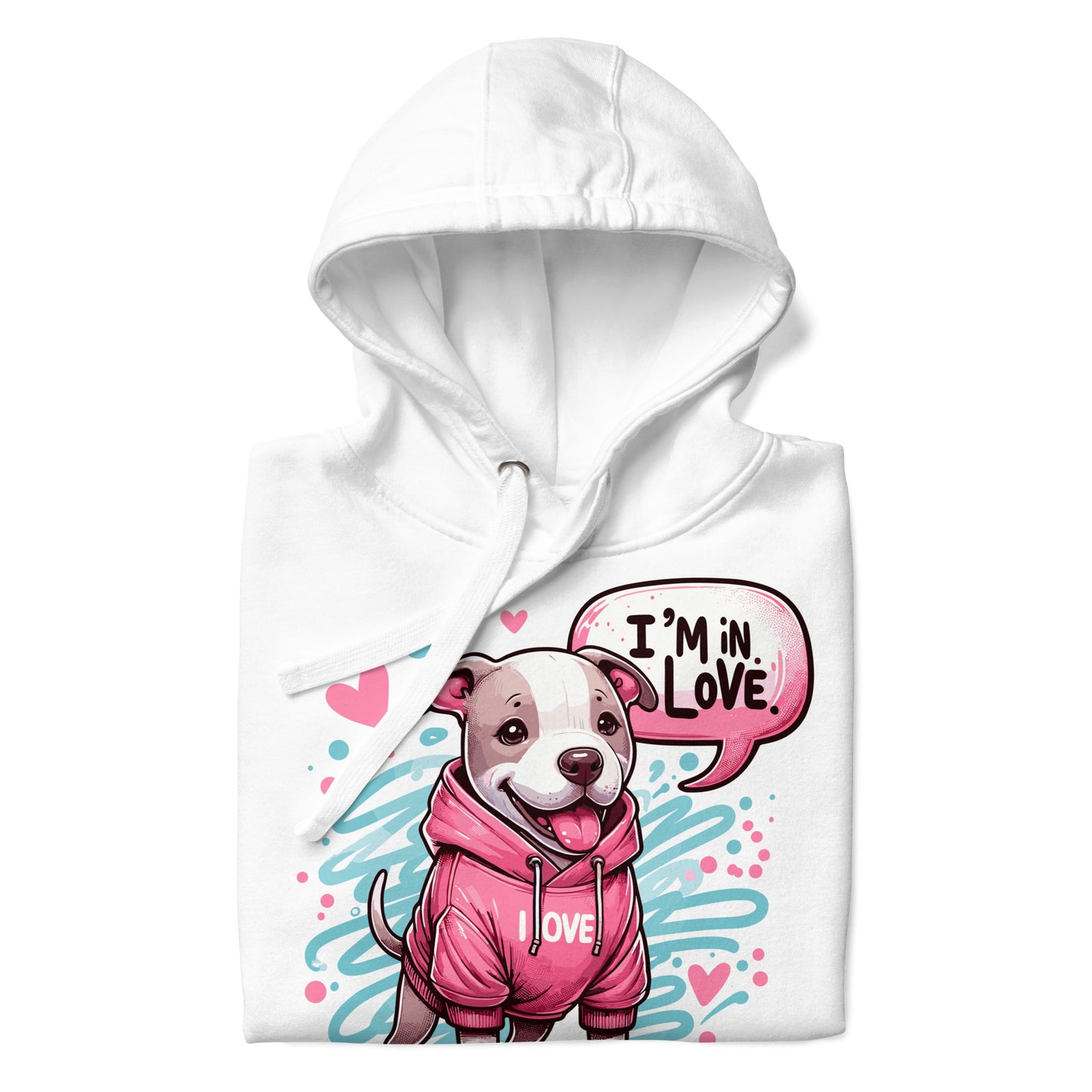 'Puppy Love' Pitbull Hoodie - Pittie Choy