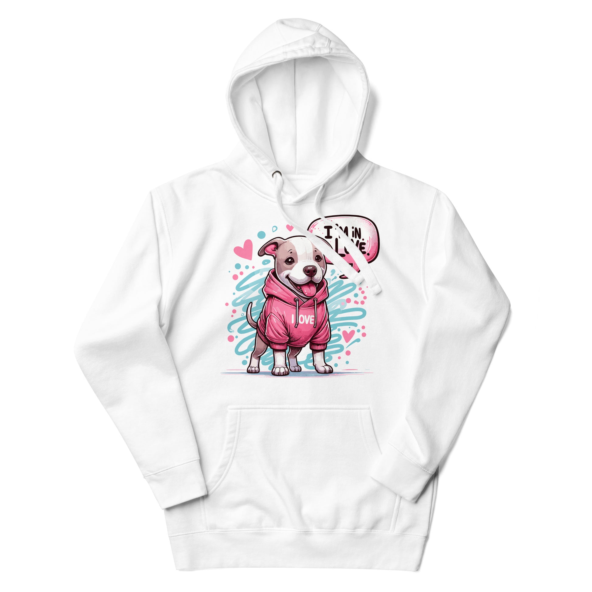 'Puppy Love' Pitbull Hoodie - Pittie Choy