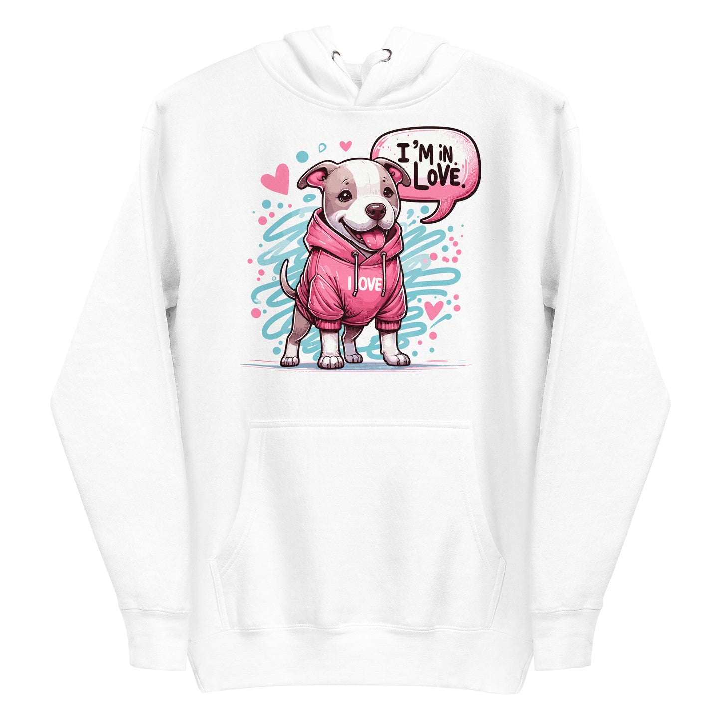 'Puppy Love' Pitbull Hoodie - Pittie Choy