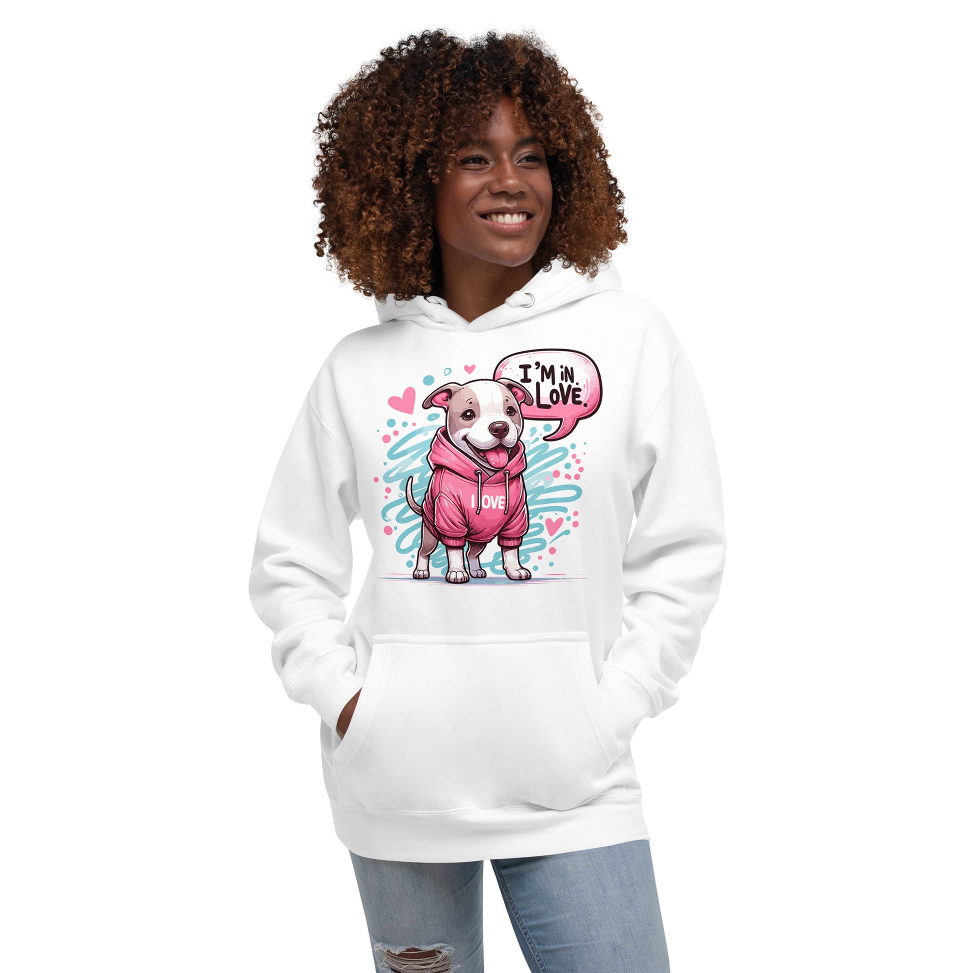 'Puppy Love' Pitbull Hoodie - Pittie Choy