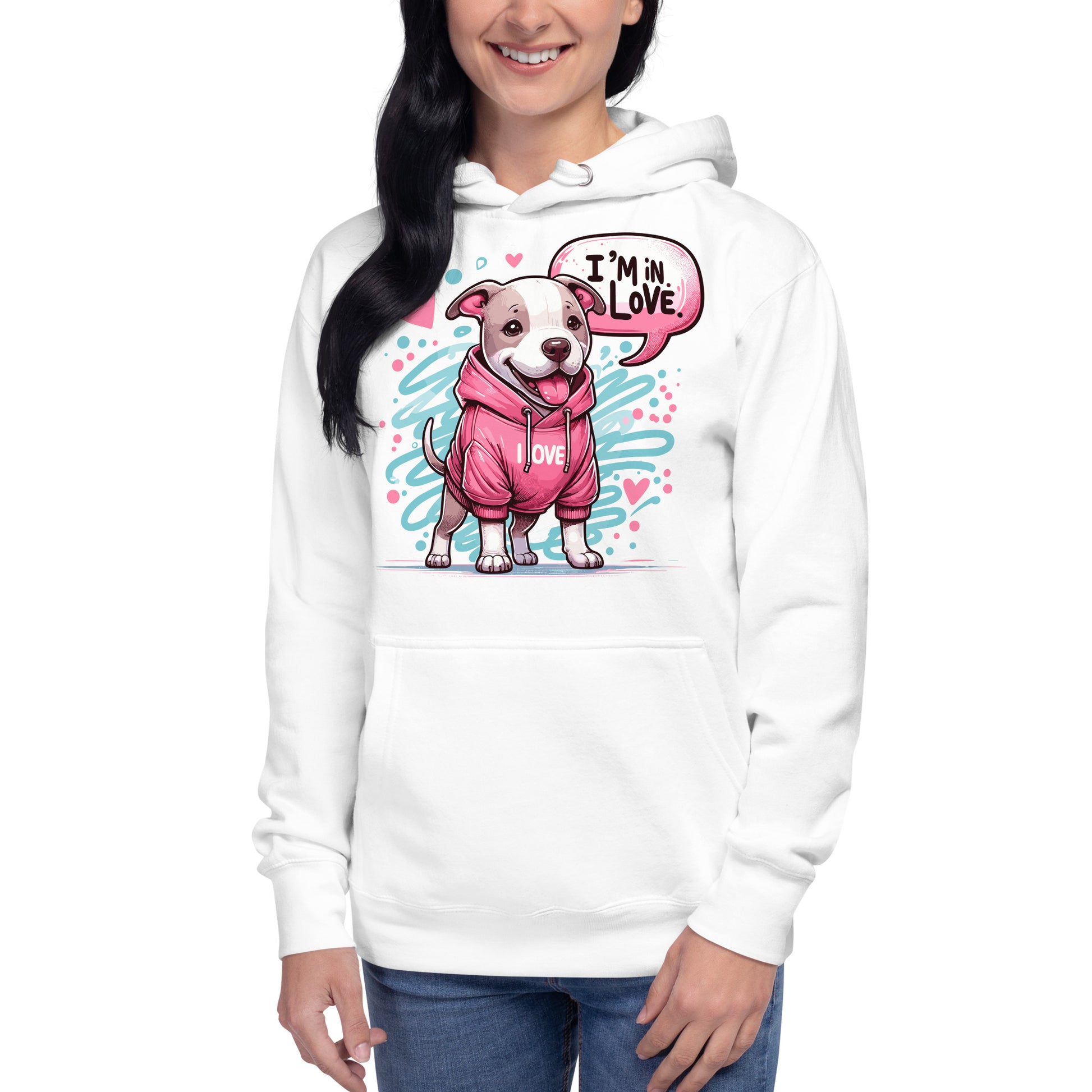 'Puppy Love' Pitbull Hoodie - Pittie Choy