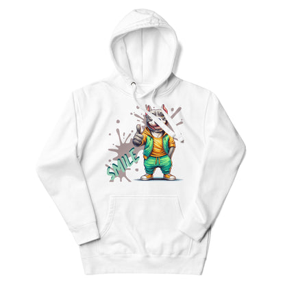 Streetwise Smiling Pitbull Hoodie - Pittie Choy