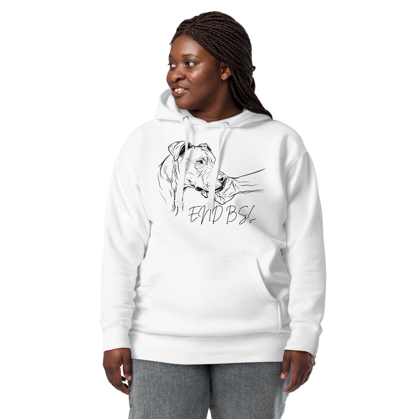 "End BSL" Pit Bull Hoodie for Women - Advocate with Comfort and Style - Pittie Choy